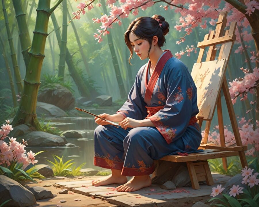 Como a filosofia oriental influencia as artes visuais