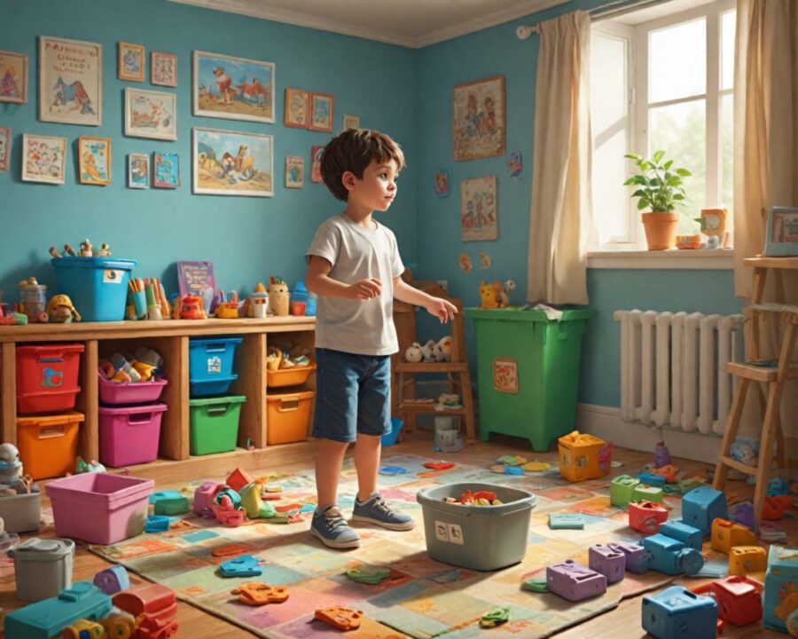 como ensinar crianças a serem organizadas de forma prática